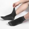 10 Pairs Men's Plus Size Mid-tube Socks European Size 43-48 Mesh Casual Sports Socks Big Foot Design