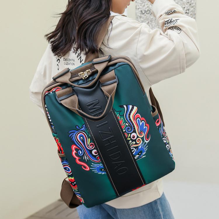 Backpack, Simple and Stylish Printed Backpack, Large Capacity and Lightweight Travel Bag, Casual Commuting Bag