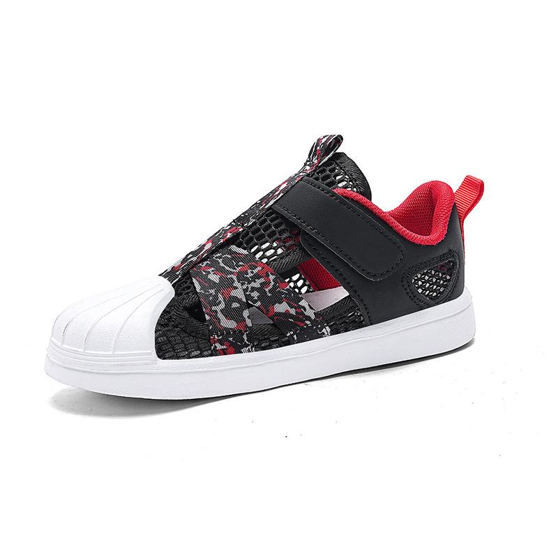 

Summer Breathable Kids Sandals Boy and Girl Sneakers Lightweight Non Slip Walking Shoes Comfortable Sport Shoes 37 чорний