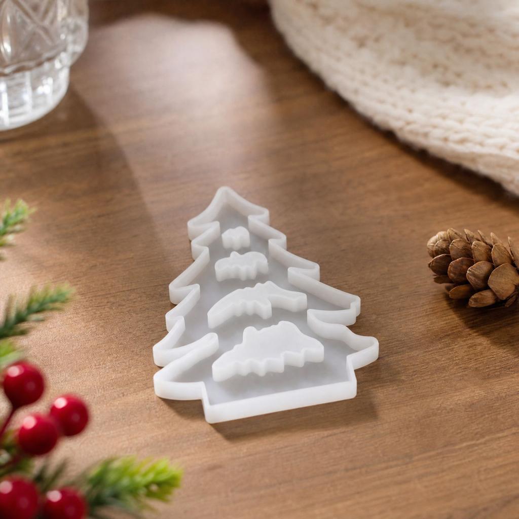 Christmas Tree Silicone for Resin Ornaments, DIY Craft