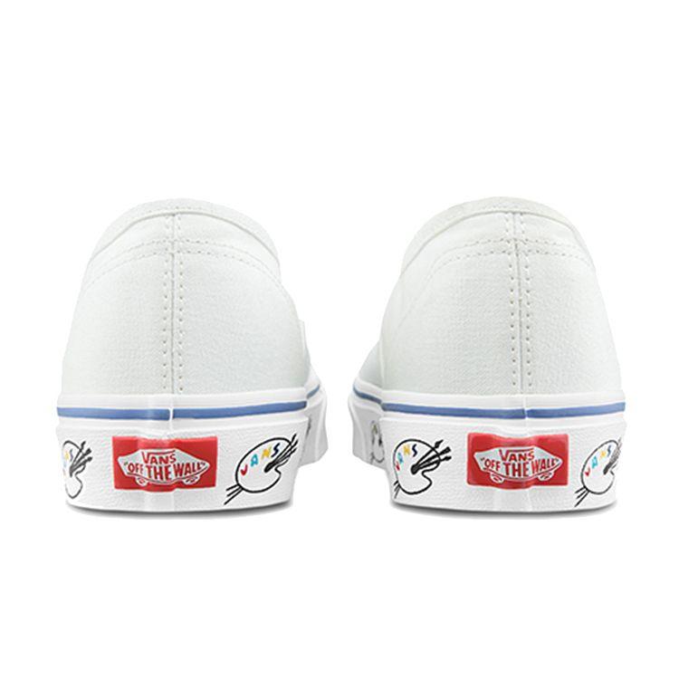 Vans Authentic Series Fun Print Casual Low-Top Skate Shoes Unisex sneaker White VN0A348A40N