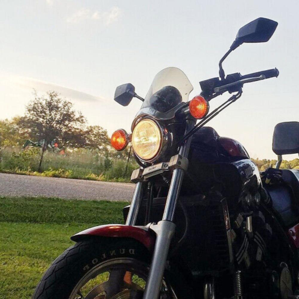 2 stk/par universelle 8mm 10mm motorsykkelspeil scooter elsykkel bakspeil elektromobil bakside konveks speil