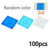 DIY Transparent Clear Building Blocks Smooth Thin Bricks Compatible with Leading Brands