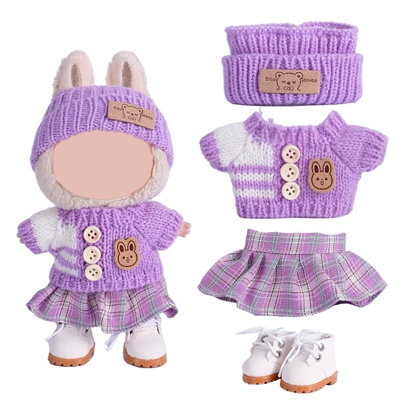 Fashion Doll Clothing Set For Anime Figure Doll 17cm Standing Doll Display Children Interactive DressingUp Doll Clothes