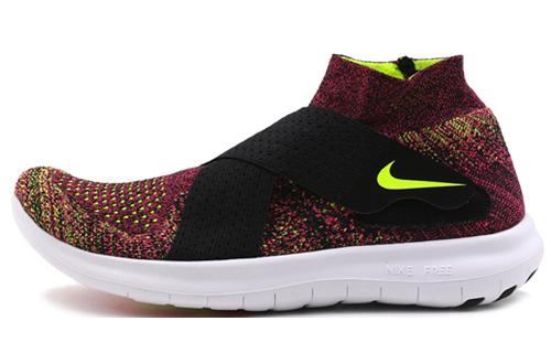 Nike Free Rn Motion Fk 2017 Black Volt Racer Pink Women s 880846-004 36