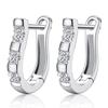 Silver-Plated Hong Kong Style Ear Studs and Ear Clips for Women