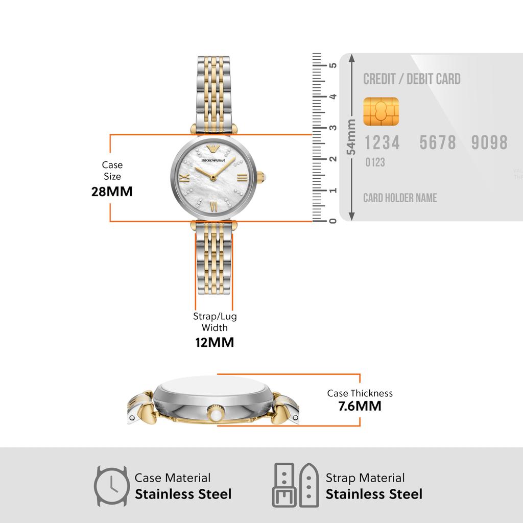 Emporio Armani AR80078SET Multicolored Watch Women's