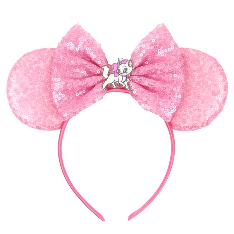 Nieuwste Mickey Mouse Oren Hoofdband Kid Adult Festival Party Pailletten Strik Haarband Vrouwen Baby Girl Party Haar Accessoires