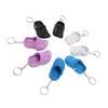 8Pcs Slipper Keychain Assorted Colors Soft Silicone Simple Stylish Hole Shoes Keychain for Backpack Clothes Decoration