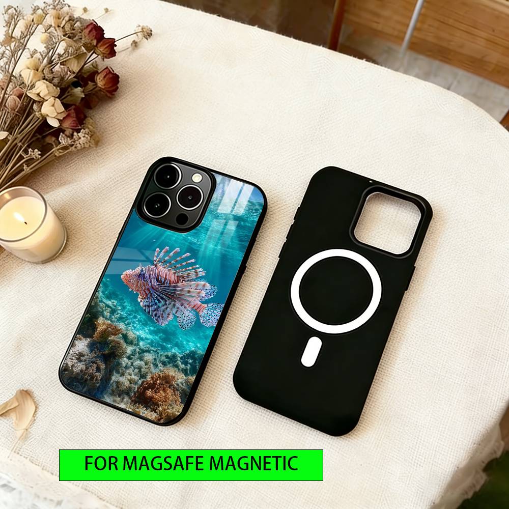 Sea animals  Phone Case For iPhone17,16,15,14,13,12,11 Plus,Pro Magnetic For Magsafe Wireless Charging iPhone15Pro