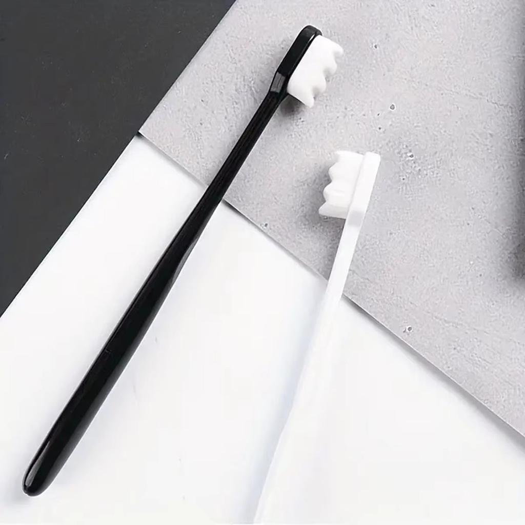 1PC ultrajemný měkký zubní kartáček Million Nano Bristle zubní kartáček pro dospělé Hloubkové čištění zubů Přenosný cestovní kartáček na ústní dutinu