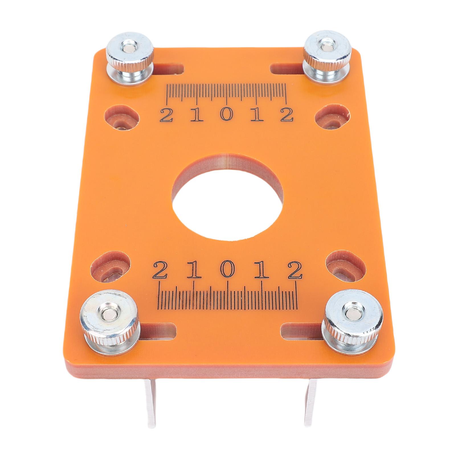 

Wood Trimmer Router Base Plate Knob Adjustment Depth Adjustable Router Slotting Bracket for Woodworking Projects