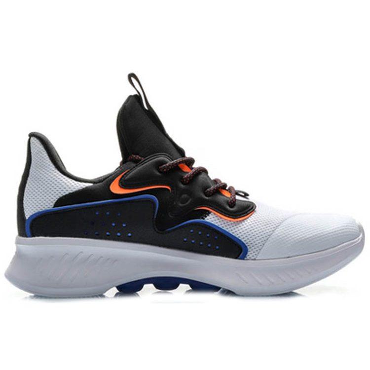 Li Ning EazGo Non Slip Lightweight Low Top Casual Shoes Men's White Black AREP009-1