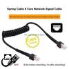 Cat6 Gigabit Spring Ethernet Cable 8 Cored Fast Speed Networking Wire for Security Camera and Router Connection