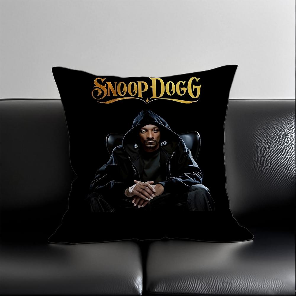 Saint Jesus S-Snoop D-Dogg Music Pillow Case Anti-Dustmite Pillowcase Invisible Zipper Silky Short Plush Sofa Cushion Cover