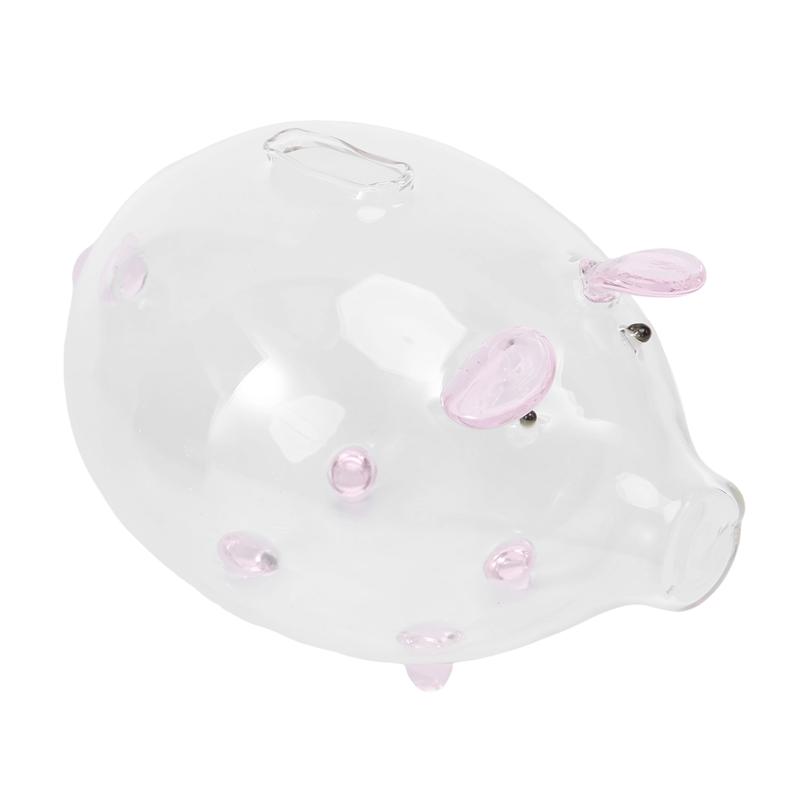 AD23-Schwein Sparschwein Spardosen Münzspardose Niedlich Transparentes Glas Souvenir Geburtstagsgeschenk Für Kinder