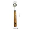 Gold-Plated Stainless Steel Measuring Cups & Spoons Set with Acacia Wood Handles – 8 Pieces