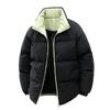 Stand-up collar cotton-padded clothes for men and women of the same style, new loose warm cotton-padded clothes in winter