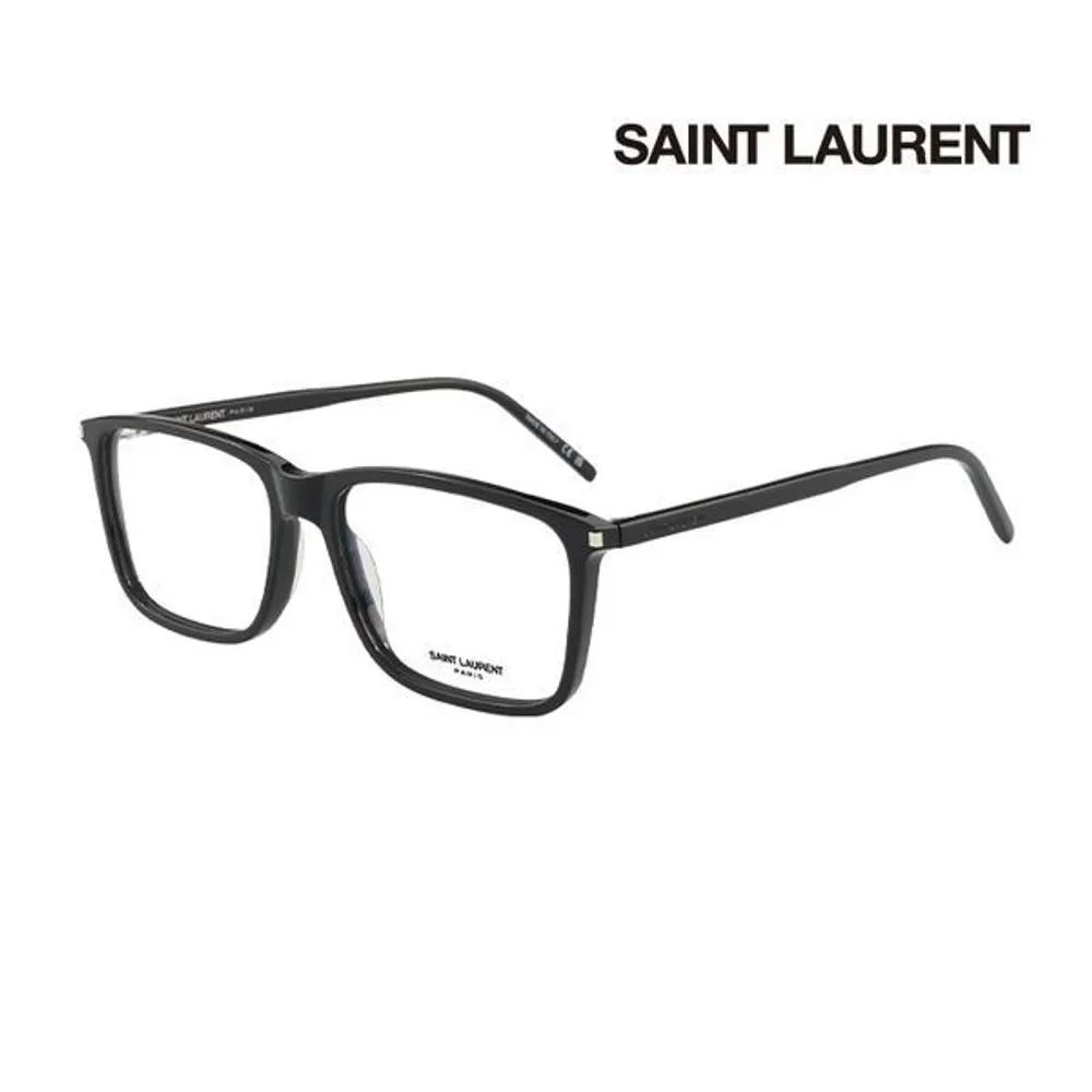 

Yves Saint Laurent Eyeglass Frames SL454 001 Square Horn-rimmed Glasses for Women and Men SL454 001_I [56]