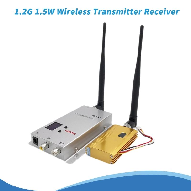 1.2Ghz 8CH 1.5W 1500MW Wireless Transmitters Video Transmitters Receiver for FPV Four Helicopter