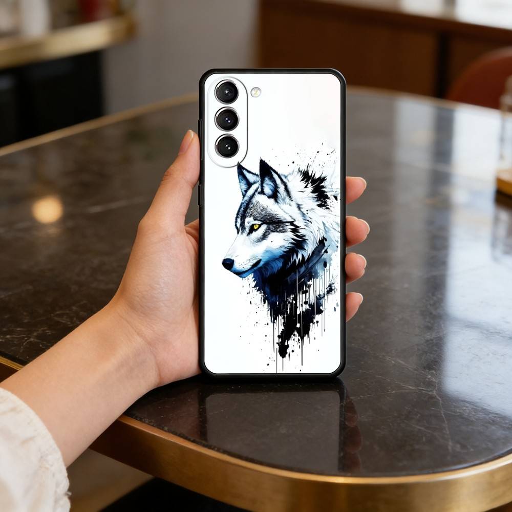 W-Wolf A-Animals Cool Case for Samsung Galaxy S21 S25 FE S24 S23 Ultra S20 S9 S22 Plus S10 TPU Cover