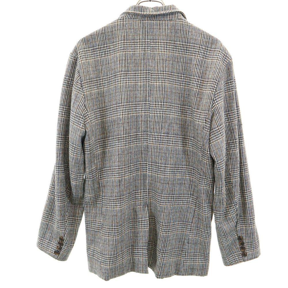 TEMPTATION Glen Check Pattern tailored jacket M Beige and others blazer Men's Used