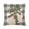 Cute Christmas Snowman Series Home Sofa Decoration Cushions Cover Creative Printed Pillowcase Festival Decor Pillow Case