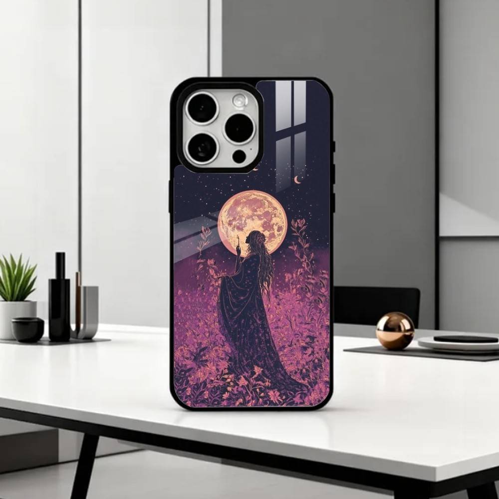 

O-Occult Witchcraft Moon Gothic W-Witch Phone Case For iPhone17,16,15,14,13,12,11,Pro Max Magnetic For Magsafe Wireless Charging iPhone16PROMAX