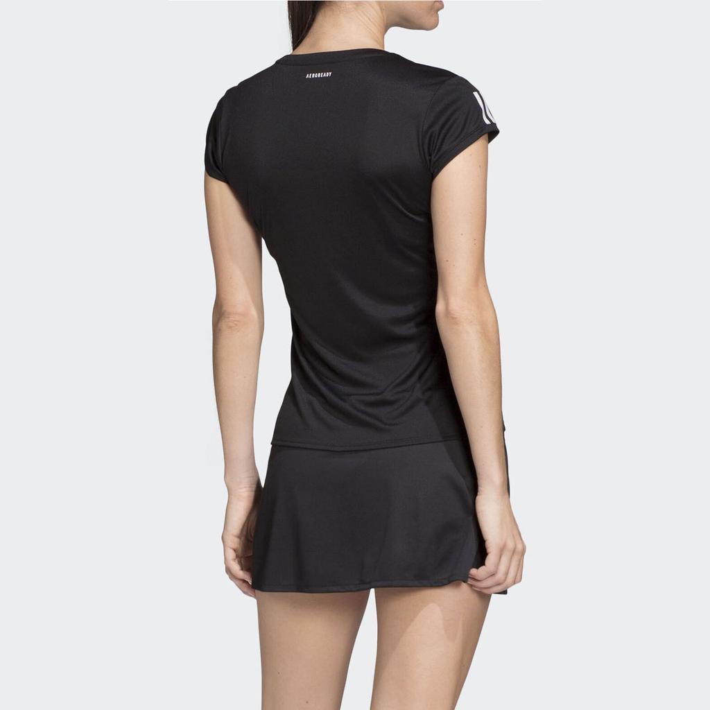 Adidas Slim Fit Casual Round Neck Short Sleeve T-Shirt Women Tops Black FK6972