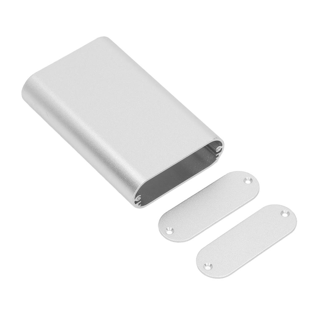 Cutie electronica din aluminiu Carcasa proiect din aluminiu argintiu mat pentru placa de circuit 24x70x110mm