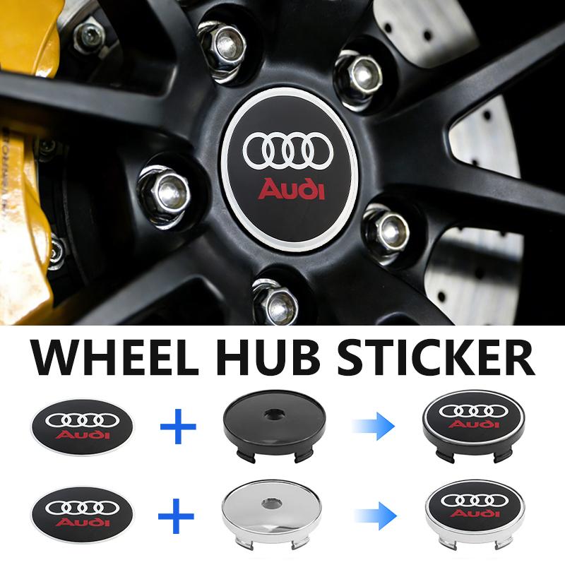 Car Styling Wheel Center Cap Hub Covers Badge Auto Accessories For 2x1 S RS SLINE A1 A2 A3 A4 A5 A6 A7 A8 ABT Quattro 6q