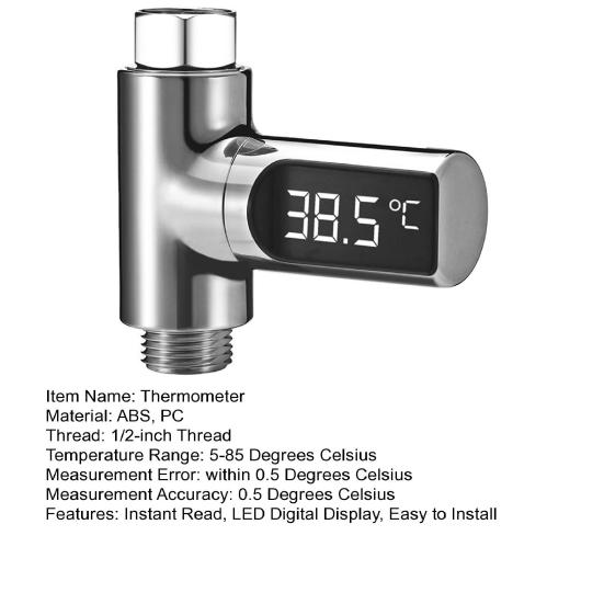 Babyparty Thermometer Sofortanzeige LED Digitalanzeige Wassertemperatur Thermometer Genaues Badarmatur Temperaturmessgerät