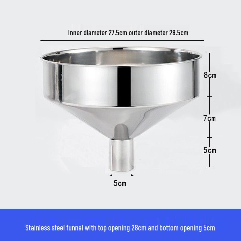 Heavy-Duty Stainless Steel Large Funnel for Industrial Fuel and Oil Press Machines