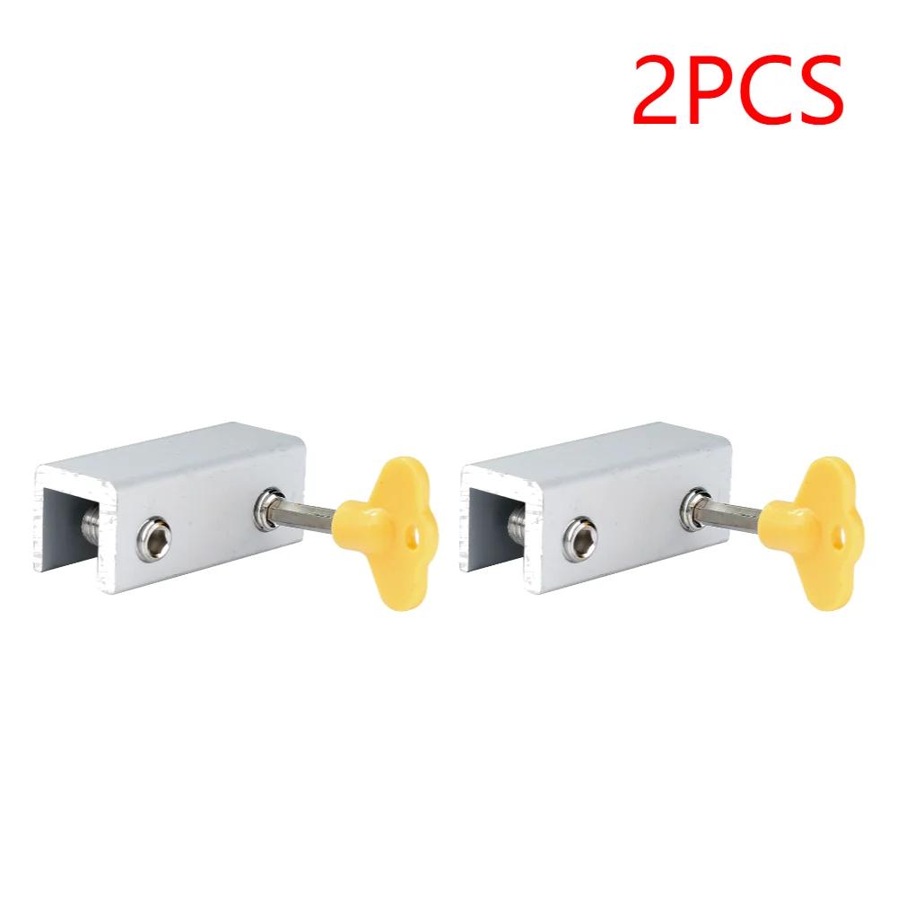Aluminum Alloy Security Window Lock Stopper Sliding Window Anti-theft Lock Window Sliding Door Baby Kids Child Safety Doors Lock
