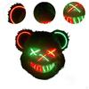 Halloween Grusiger Bär Maske Lustig LED für Osterparty Karneval blau gelb
