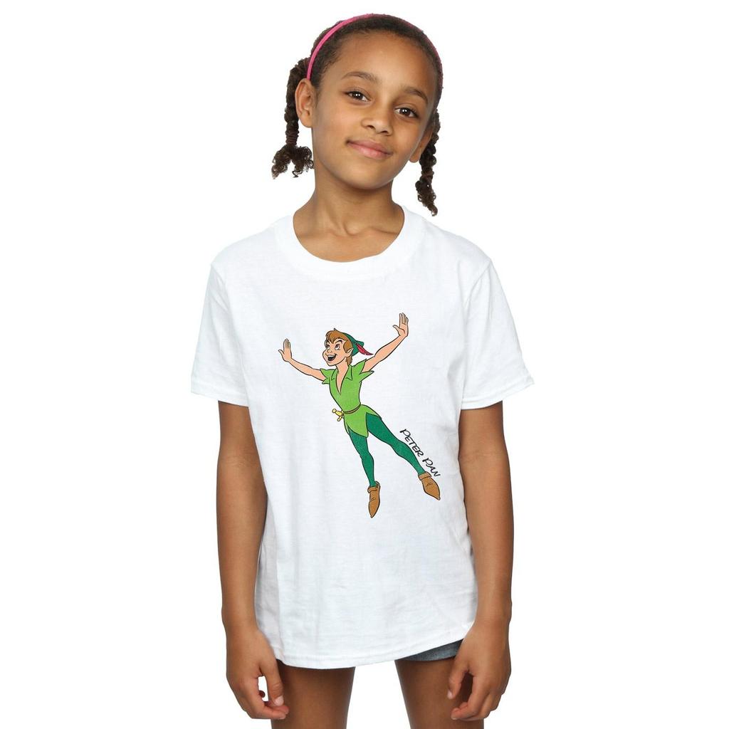 Peter Pan Girls Classic Flying Cotton T-Shirt