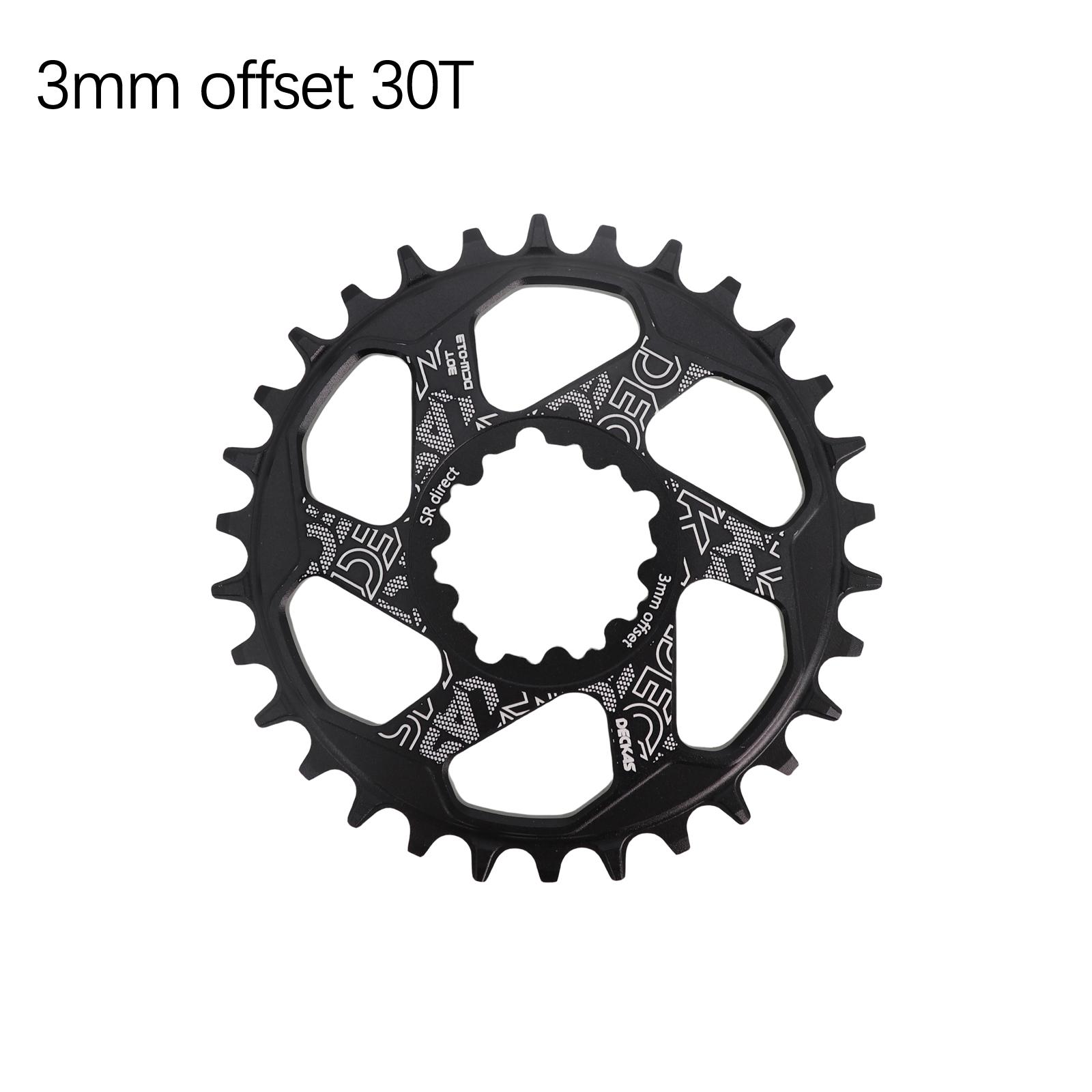 Deckas Round Chainring 6mm 3mm Offset Direct Mount for Sram XX1 Eagle X01 X1 X0 X9 32T 34T 36T 38T DM MTB Road Bike 6 mm 3 pins 3mm offset 30T