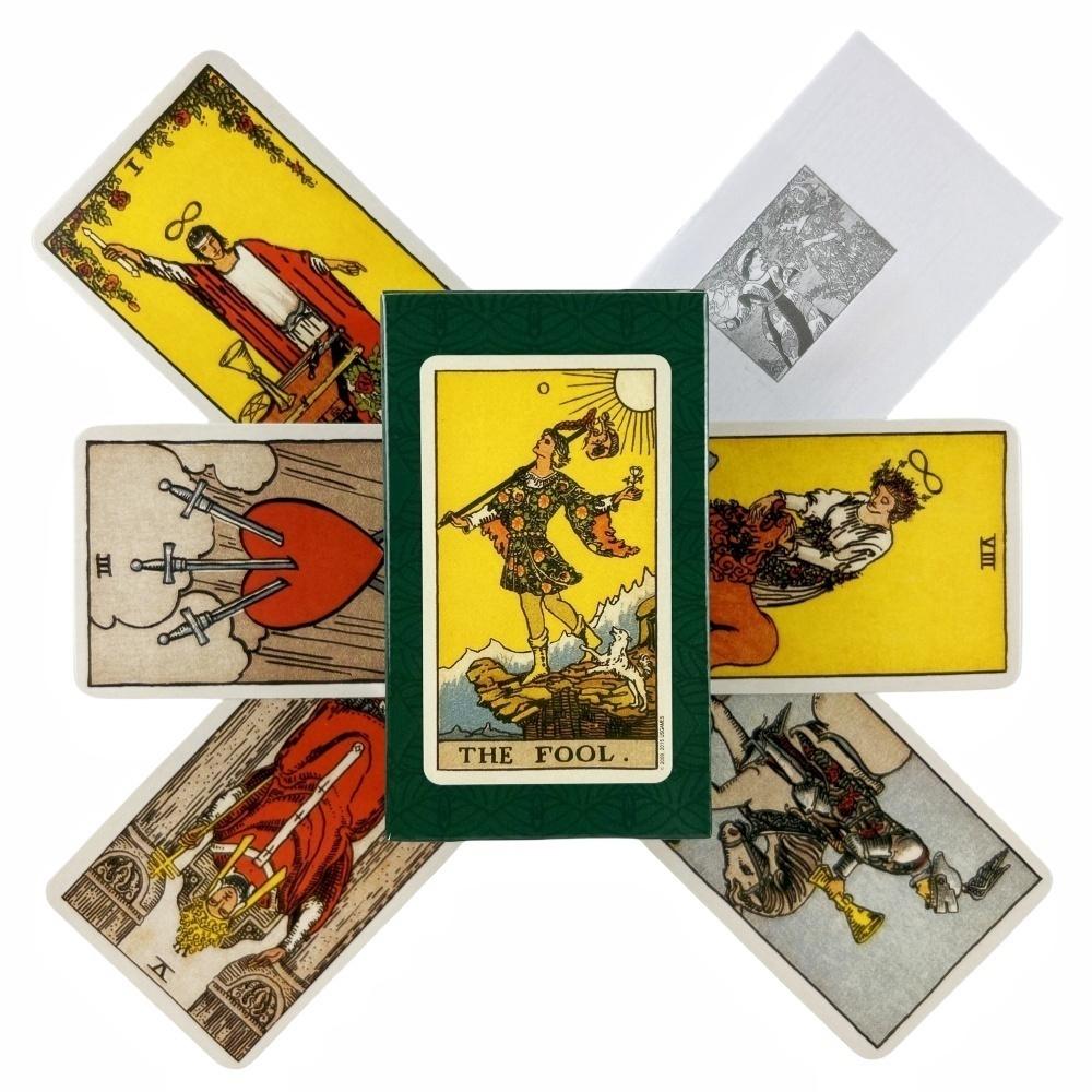 The Rider Tarot Cards A 78 Deck With Paper Guidebook Oracle English Divination Edition Borad Playing Games