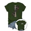 GROW Knochenblumenmuster, modisches Damen-Top T-Shirt