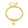316L Stainless Steel New Fashion Fine Jewelry 4 Styles Embed Zircon Beaded Butterfly Charm Thick Snake Chain Bracelets For Women