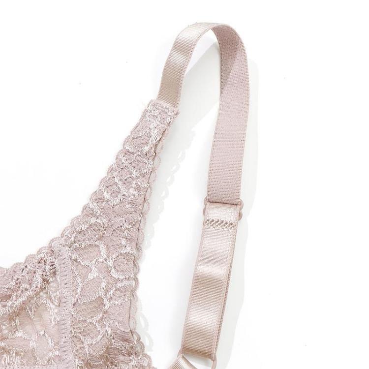 Plus Size Lace Bralette Women Thin Brassiere with Wire No Foam Pad 75C 80D 100C 105D