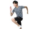 Men's Quick-Dry Ice Silk Sports T-Shirt & Shorts Set - Summer Running, Fitness, Basketball, Badminton Uniform