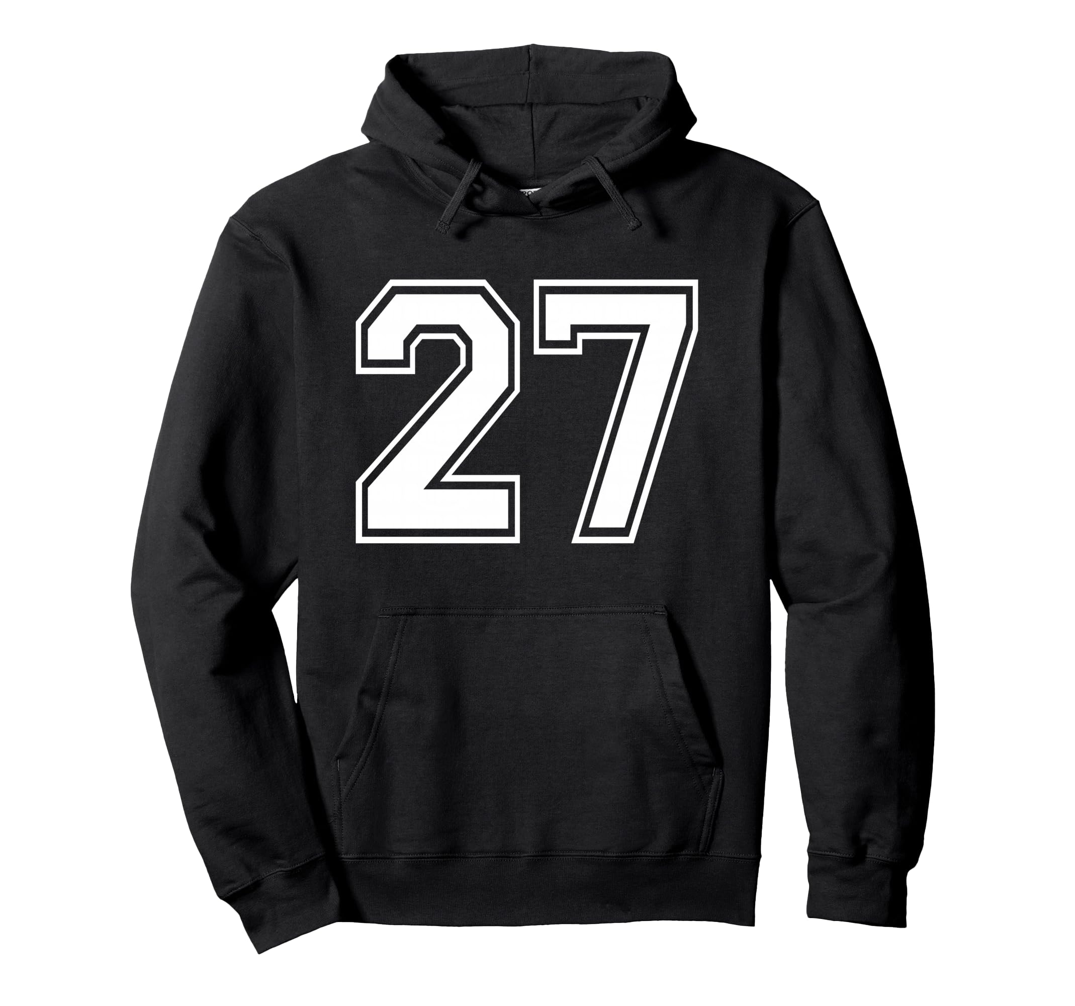 

Number Twenty Seven #27 Sports Team Uniform Birthday 27 Hoodie