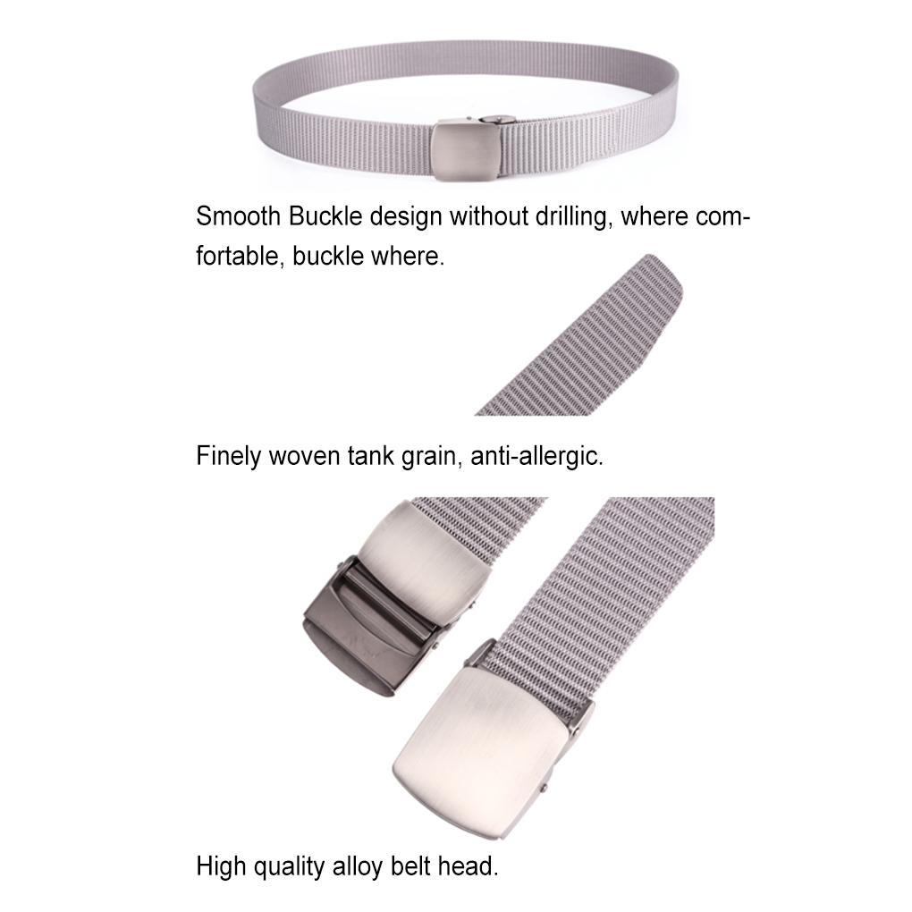 Man Belt Portable Trimmable Replacement Casual Alloy Drying Outside Nonslip Fast Boys Buckle Flexible Breathable Belts
