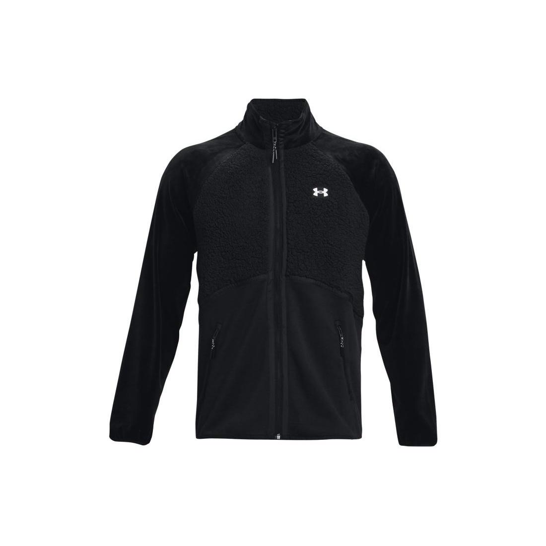 Under Armour Journey Fleece Hoody Jacket Black Men s 1373872-001 L