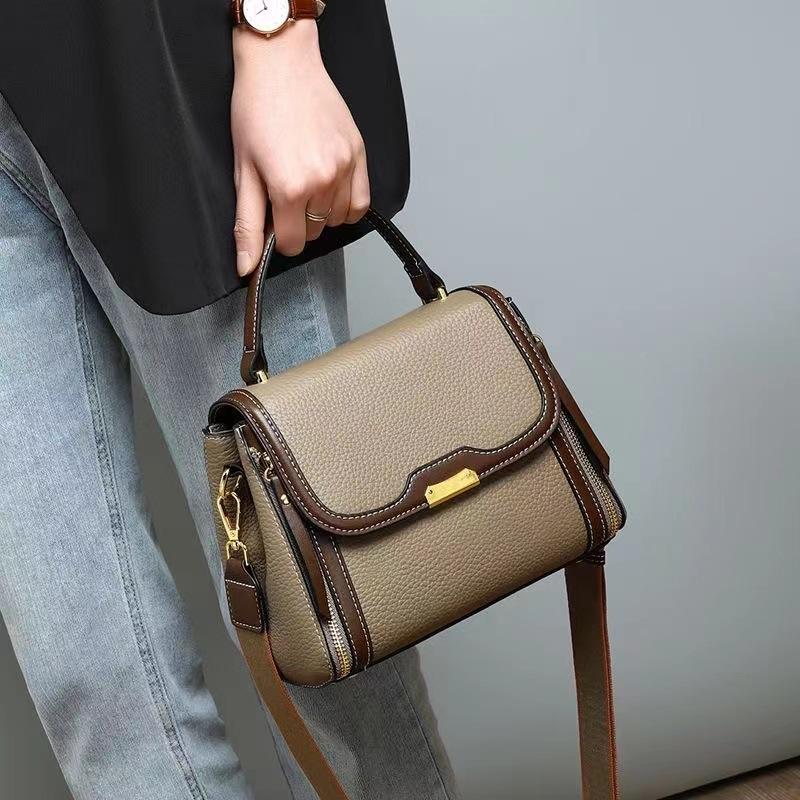 Explosive Women's Bag, New Light Luxury Retro Handbag, Simple and Minimalist Small Square Bag, Single Shoulder Diagonal Cross