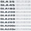 BKS2 Car Tail Trunk Letters Logo Emblem Badge Sticker Mercedes Benz GLA Class 4MATIC X156 H247 45 GLA250 GLA200 GLA220d GLA250e