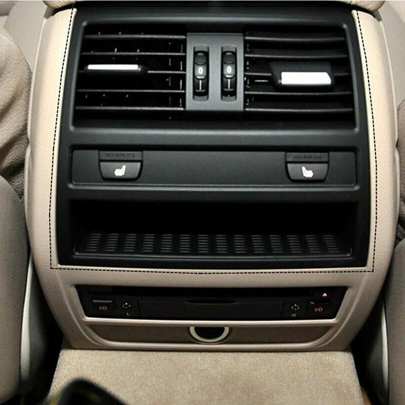 Rear AC Center Console Fresh Air Outlet Vent Grille Cover Fits BMW 5 F10 Black