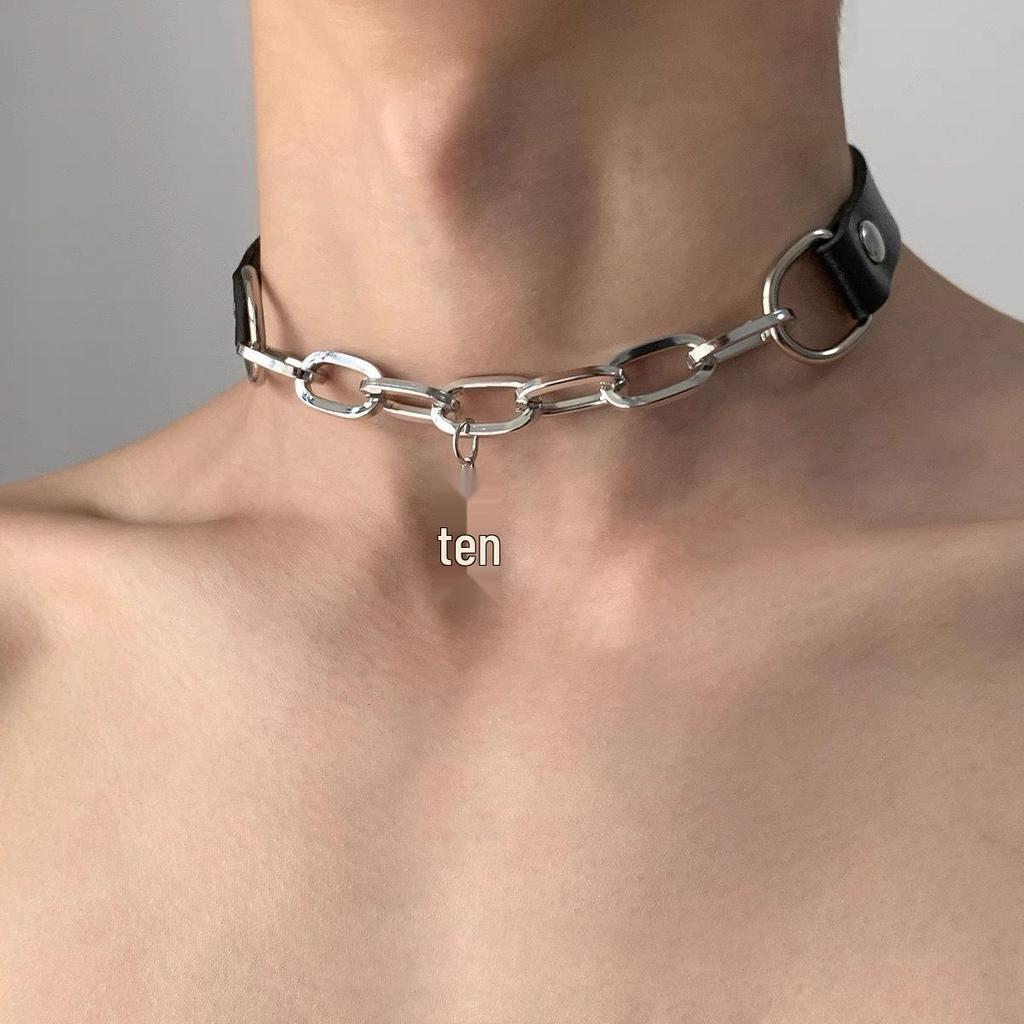 Starburst Double Layer Men's Necklace: Trendy, Light Luxury Hip Hop Style, Unisex Clavicle Chain