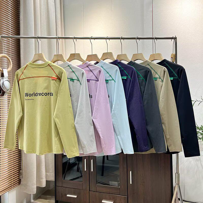 Unisex Quick-Dry Patchwork Long Sleeve Outdoor Sports Top